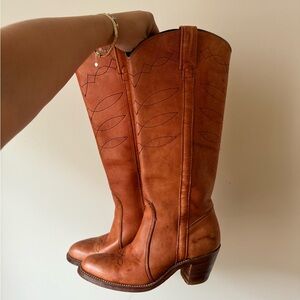 VINTAGE MADE IN USA Double H Western Boots